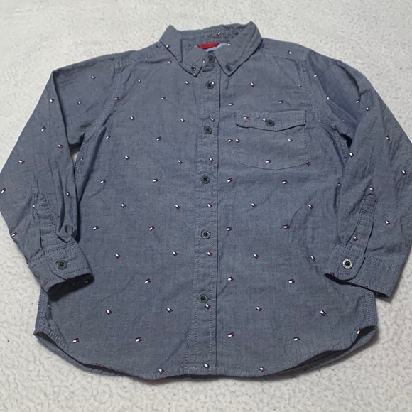 Tommy Hilfiger Boys Button-Up Shirt, EUC, Size 7 - Picture 1 of 9